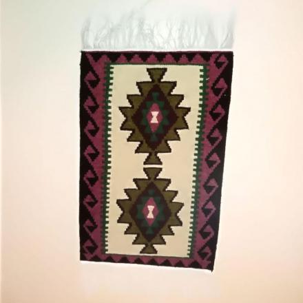 خرید مستقیم گلیم پشمی رنگ طبیعی