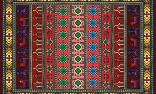 قیمت فروش عمده گلیم ورنی در بازار تبریز